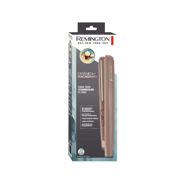 Plancha Alisadora BD S6300M 110 F 2 Plancha Alisadora Cerámica Con Macadamia Remington S6300M