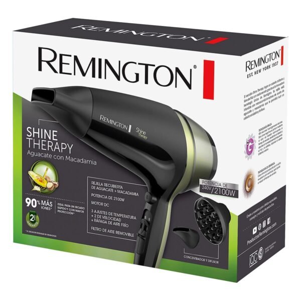 Secador de cabello BD D13A 1 Secador Shine Therapy Remington D13A